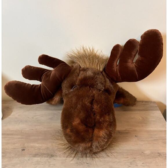 24" NWT PLUSH XL MOOSE HEAD WALL MOUNT STUFFED ANIMAL MJC 1992 - Picture 6 of 6